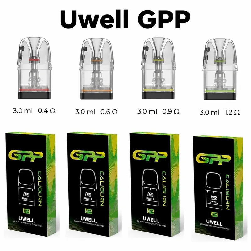 کارتریج Uwell Caliburn GPP با ظرفیت 3 میلیلیتر و کویل داخلی