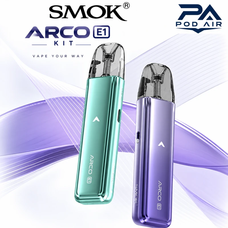 پاد SMOK ARCO E1 Kit اسموک با توان 30 وات، کارتریج ARCO و طراحی سبک در رنگ بندی متنوع